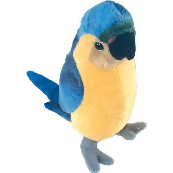 plyšák PLYŠOVÁ HRAČKA PAPOUŠEK MODRO-ŽLUTÝ SE ZVUKEM 20cm