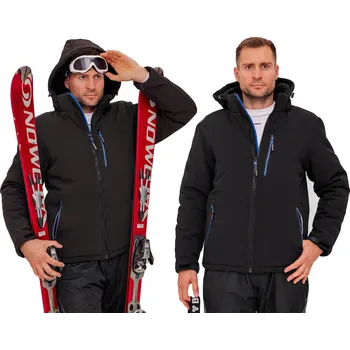 ZIMNÍ Černá Pánská Lyžařská Bunda ve stylu Pěnovky Teplá Canada XL