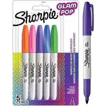 Vícebarevný Permanentní popisovač Sharpie 5 ks