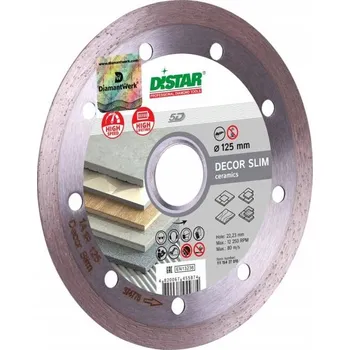 Řezný kotouč Diamantový kotouč 125 mm na obklady a dlažbu Distar Decor Slim