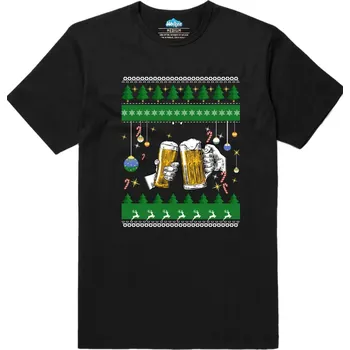 Pánské tričko Pánské tričko Vánoční Přípitek (Velikost: L, Barva: Černá)