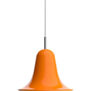 VERPAN závěsné světlo Pantop, oranžové, Ø 23 cm, kov, E14 oranžová, chromová, bílá 1 x 25 W - Doprava zdarma
