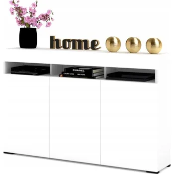 Komoda Komoda Krak Meble 135 x 33,8 x 90 cm, bílá matná