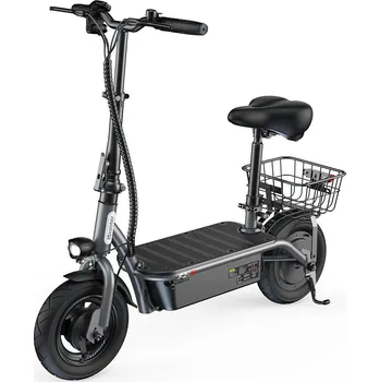 Elektrokoloběžka ISCOOTER Elektrická koloběžka iScooter F2 s košíkem,500 W, 36 V, 7,8 Ah, baterie NO SIZE ČERNÁ