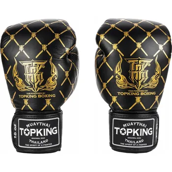 Boxerské rukavice Boxerské rukavice Top King Chain Black 12 oz