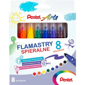 Fixy smývatelné PENTEL 8 barev