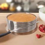 Prokrajovací forma na dort posuvná, průměr 24-30 cm nerez