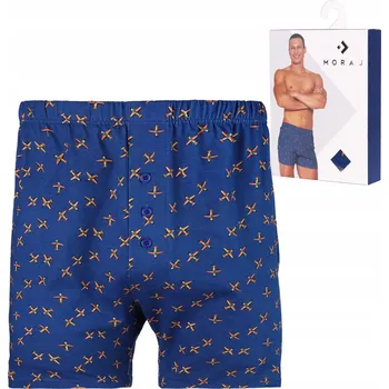 Pánské spodní prádlo Volné Pánské Boxerky Slipy Barevné Šortky Pohodlné Bavlněné MORAJ 4XL