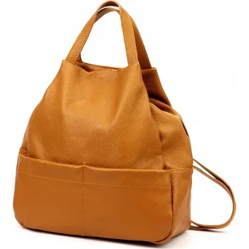 Městský batoh STYLOVÝ MÓDNÍ MĚSTSKÝ DÁMSKÝ BATOH Z PRAVÉ KŮŽE