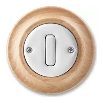 vypínač ABB Decento vypínač č.7 bílá/přírodní buk 3559K-C07345 50 porcelán (ABB 3559K-C07345 50)