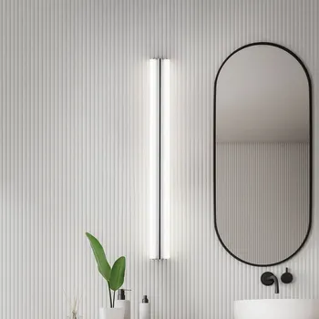 Lampička Helestra LED zrcadlová lampa LOOM, délka 90 cm, chrom, IP44 LED 36 W celkem - Doprava zdarma