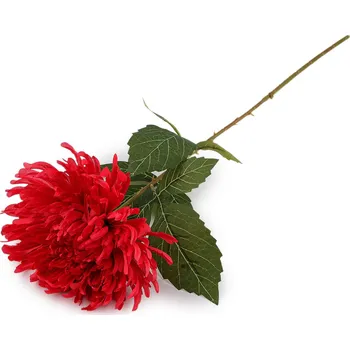 umělá květina Umělá chryzantéma Varianta: 11 (Ø18 cm) červená otevřená, Balení: 1 ks