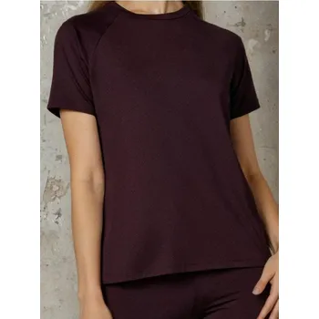 Sinsay - Tričko s&nbsp;raglánovými rukávy - mahaghonová - 873GS-93X - 873GS-93X-XL