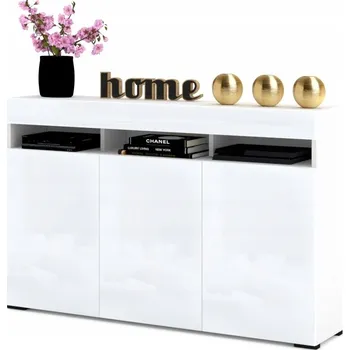 Komoda Komoda Krak Meble 135 x 33,8 x 90 cm, bílá matná