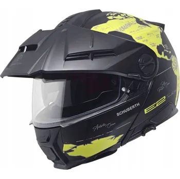 Helma na motorku SCHUBERTH E2 ATLAS YELLOW MOTOCYKLOVÁ PŘILBA VYKLÁPĚCÍ MODULÁRNÍ ŽLUTÁ