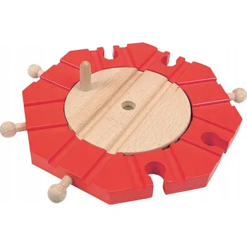 Obraz DŘEVO Maxim Točna 8 výjezdů příslušenství k vláčkodráze *DŘEVĚNÉ HRAČKY*