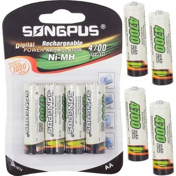 Článková baterie Nabíjecí Baterie nikl-metal-hydridová (NiMH) BNTrade AA (R6) 4700 mAh 4 ks