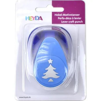 Děrovačka Výsekový strojek Heyda, 22 mm, vánoční stromeček