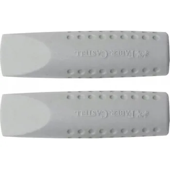 Pryž Guma na gumování Faber-Castell, odstíny šedé a stříbrné, 2 ks