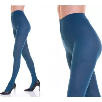 Dámské punčochy Dámské punčocháče Velvet Cotton 120 DEN - 2 (S) / petrolejová