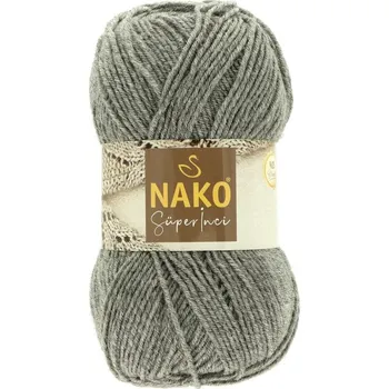 Příze Nako Super Inci 194 šedá