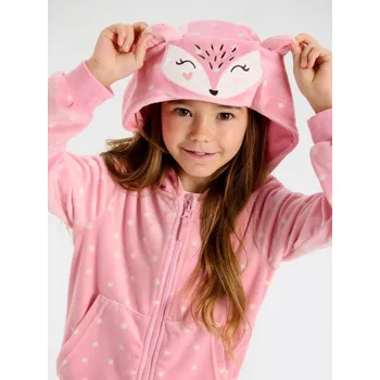 Dívčí mikina Sinsay - Mikina s&nbsp;kapucí - růžová - 371DN-39X - 371DN-39X-98