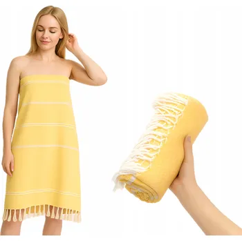 Hammam osuška do sauny 100 x 180 cm zelená