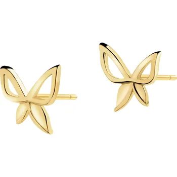 Náušnice Zlaté náušnice - motýli - AP542-5129