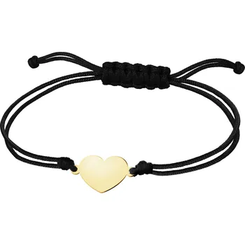 Náramek Náramek s prvky ze žlutého zlata - srdce - B-103.02