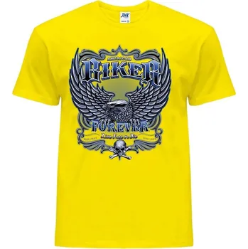 panske_chopper_tricko_potiskamerican_biker_forever Barva: Yellow - žlutá, velikost: XS