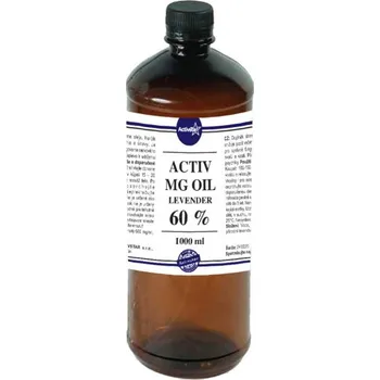 Masážní přípravek Activstar - Activ MG Oil levander 1 litr - 60% hořčíkový olej z mořských řas s vůní levandule, vhodný k masážím a koupelím