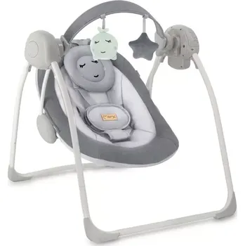 Houpací lehátko s melodiemi MOMI Liss – šedé