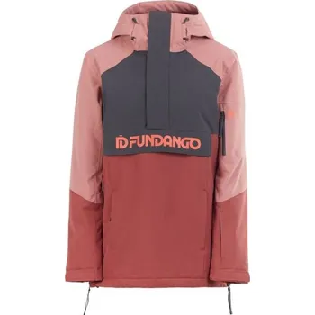Dámská lyžařská/snowboardová bunda FUNDANGO BIRCH LOGO L Růžová, Tmavě šedá, Oranžová
