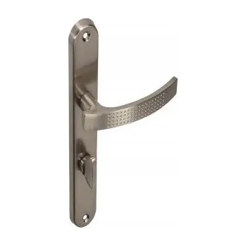 Dveřní kování Interiérová klika Gamet Dlouhá, Štítek kulatý, Štítek s WC zámkem