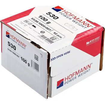 Sada na opravu pneumatiky Hofmann Power Weight 5530-1000-007 Vyvažovací závaží Typ 530, 100 g, Olovo, šedá - pro ocelové ráfky
