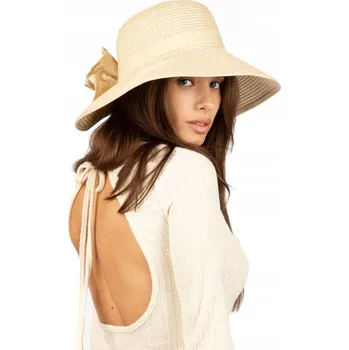 Klobouk Alessio slaměný klobouk béžový - univerzální velikost