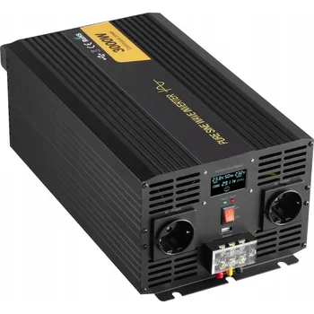 Měnič napětí SucceBuy Měnič Napětí 3000W, 40,6x20,5x14,7CM, Výstupní Frekvence 60Hz