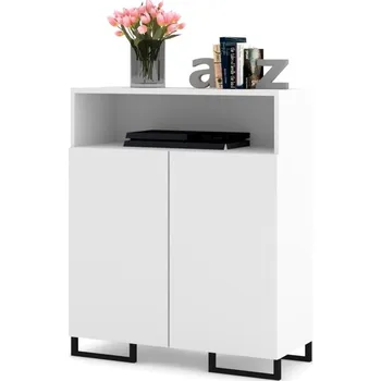 Komoda Komoda Krak Meble 90 x 33,8 x 96,6 cm, bílá matná