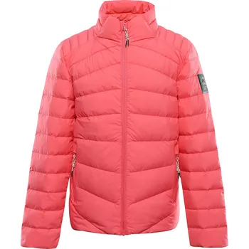 Dětská péřová bunda ALPINE PRO RETERO červená 116-122