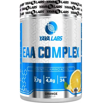 Aminokyselina Prášek EAA KOMPLEKS YAVA LABS 300G yava labs 300 g oranžový