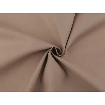 Bavlněná látka / plátno jednobarevné s keprovou vazbou béžová 1 m