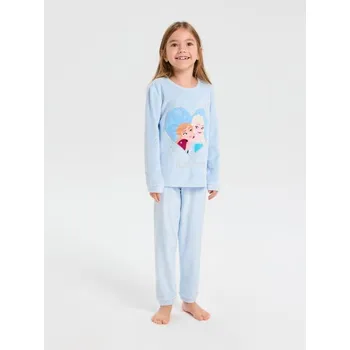 Dětská móda Sinsay - Pyžamová souprava z&nbsp;veluru Frozen - modrá - 457EV-05X - 457EV-05X-116