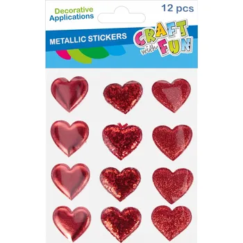 samolepka Samolepky s nadýchanými motivy Craft with Fun 12 ks