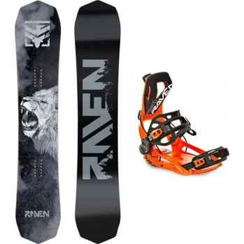 Snowboard Raven Lion pánský snowboard + Raven RAGE Fastec FT360 vázání 155 cm Wide + M (EU 39-42) + DÁREK + Doprava ZDARMA