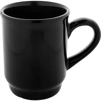 Marknad stohovatelný keramický hrnek - černá - AP800082-10