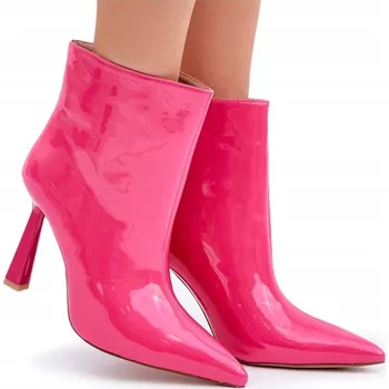 Dámská zimní obuv KOTNÍKOVÉ BOTY NA ŠPENDLÍKU FUKSJA 37