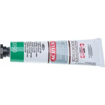 Vodová barva Akrylová Barva zelená Koh-I-Noor akrylové barvy zelená 0500 1 Ks . 40 ml