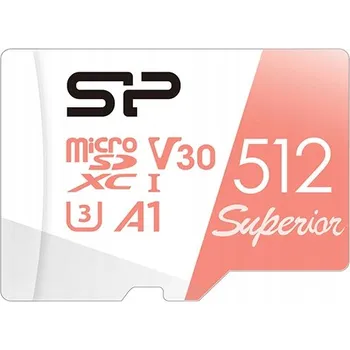 Paměťová karta Paměťová karta Silicon Power microSDXC Superior 512GB V30 UHS-1 U3 A1 +