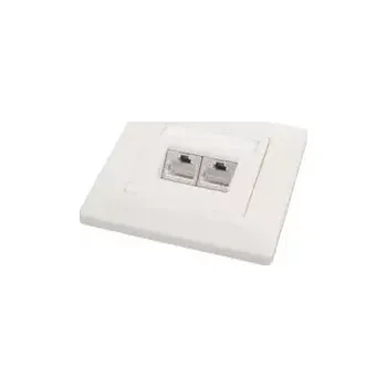 Elektrická zásuvka Zásuvka Solarix CAT5E STP 2 x RJ45 pod omítku bílá (SX9-2-5E-STP-WH)