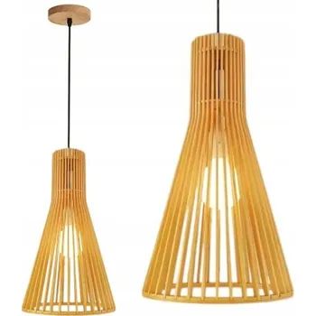 Designová moderní stropní svítidlo LED dřevěná ve stylu BOHO, série GAIA